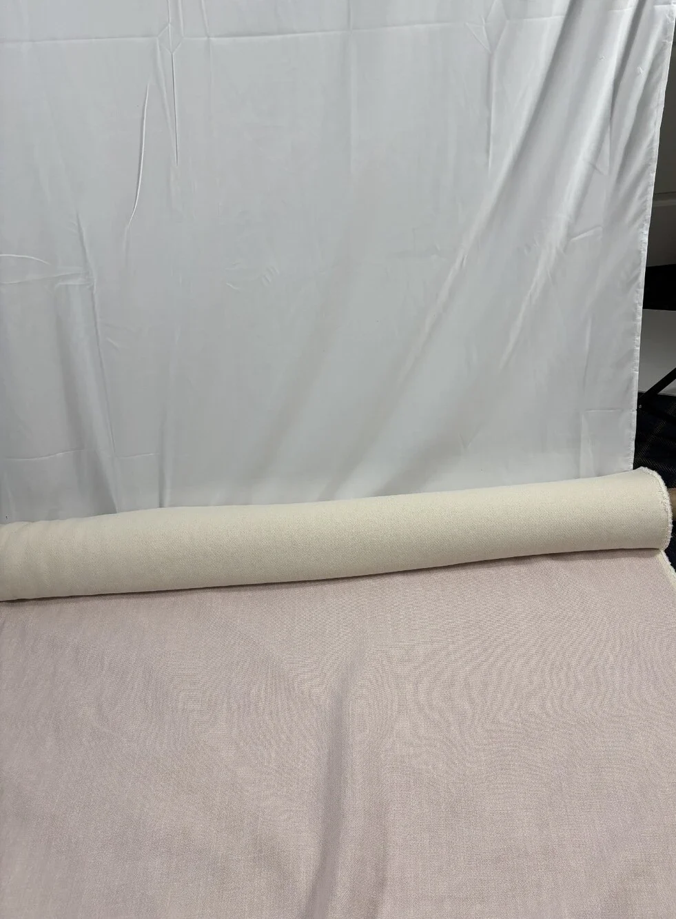 ROGERS & GOFFIGON Skye Pink Linen Cotton Blend Fabric 55